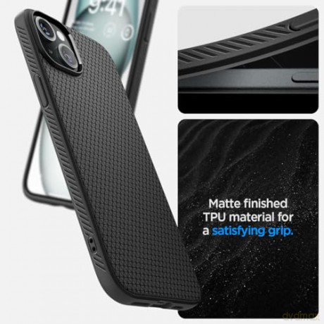 SPIGEN LIQUID AIR IPHONE 15 MATTE BLACK