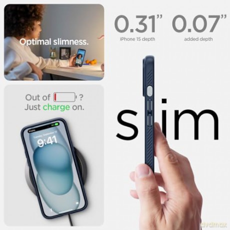 SPIGEN LIQUID AIR IPHONE 15 NAVY BLUE