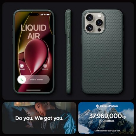 SPIGEN LIQUID AIR IPHONE 15 PRO ABYSS GREEN