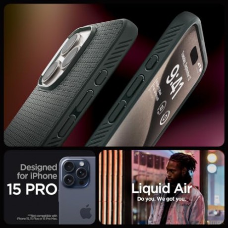 SPIGEN LIQUID AIR IPHONE 15 PRO ABYSS GREEN