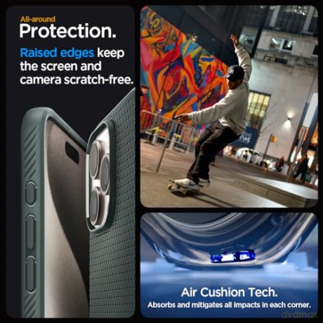 SPIGEN LIQUID AIR IPHONE 15 PRO MAX ABYSS GREEN