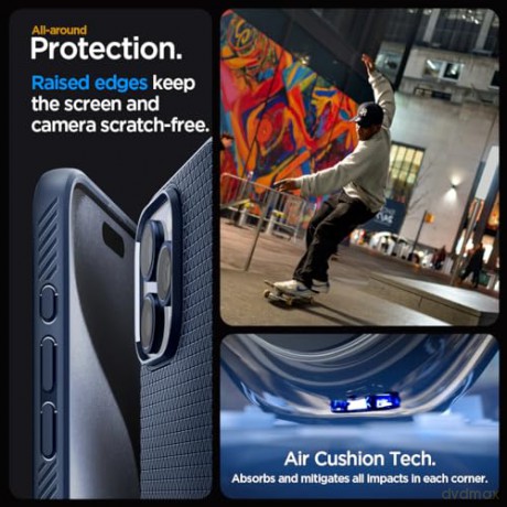SPIGEN LIQUID AIR IPHONE 15 PRO MAX NAVY BLUE