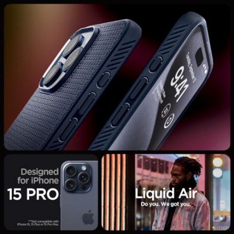 SPIGEN LIQUID AIR IPHONE 15 PRO NAVY BLUE
