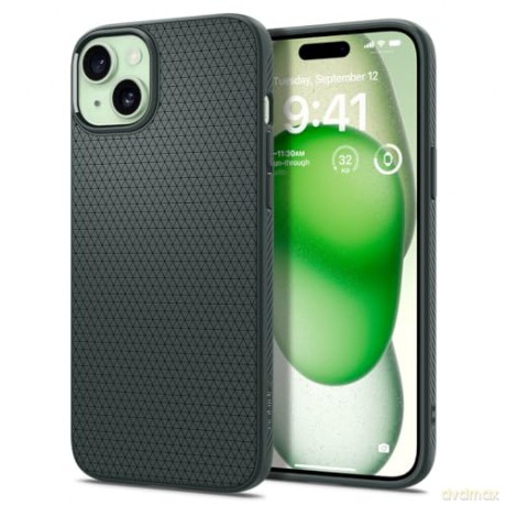 Spigen Liquid Air, abyss green - iPhone 15 Plus
