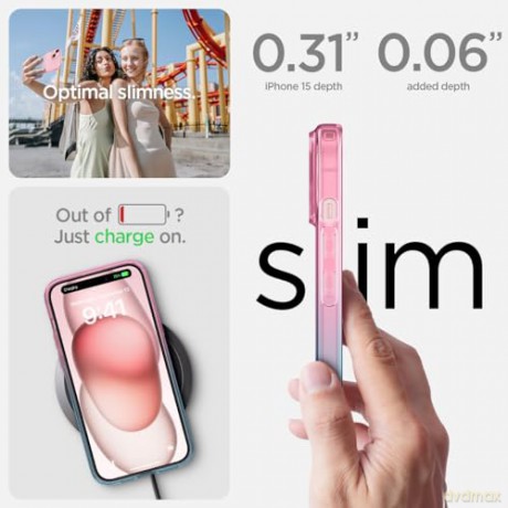 SPIGEN LIQUID CRYSTAL IPHONE 15 GRADATION PINK
