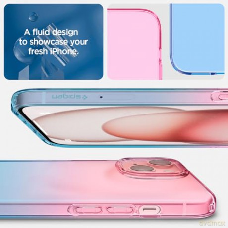 SPIGEN LIQUID CRYSTAL IPHONE 15 GRADATION PINK