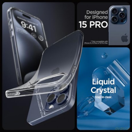 SPIGEN LIQUID CRYSTAL IPHONE 15 PRO CRYSTAL CLEAR