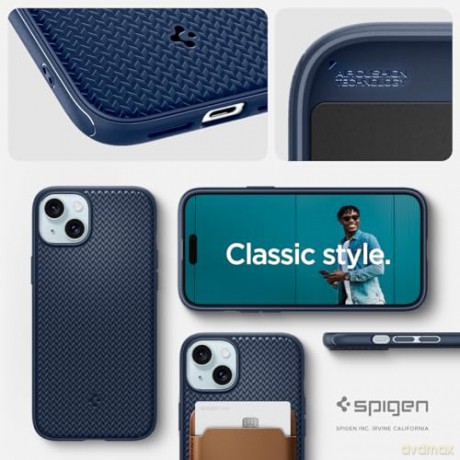 Spigen Mag Armor MagSafe, navy blue - iPhone 15 Plus