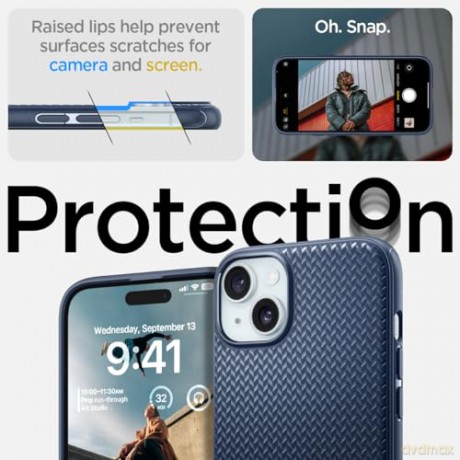 Spigen Mag Armor MagSafe, navy blue - iPhone 15 Plus