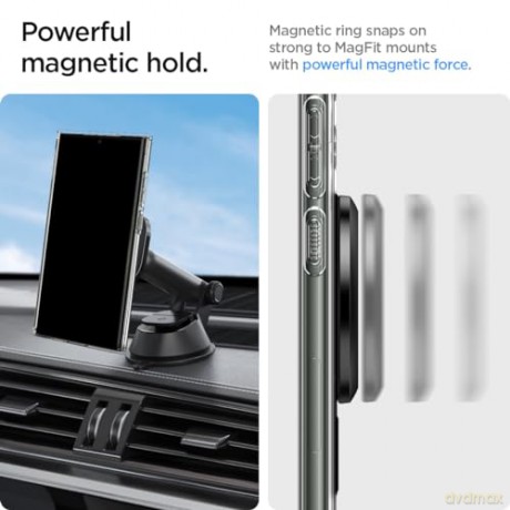 SPIGEN ONETAP RING MAGNETIC MAGSAFE PLATE CARBON