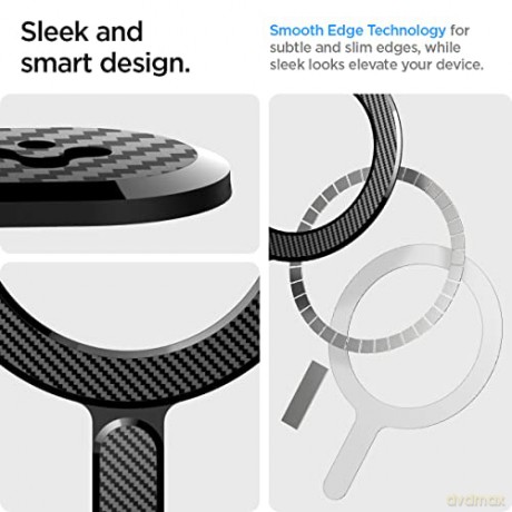 SPIGEN ONETAP RING MAGNETIC MAGSAFE PLATE CARBON