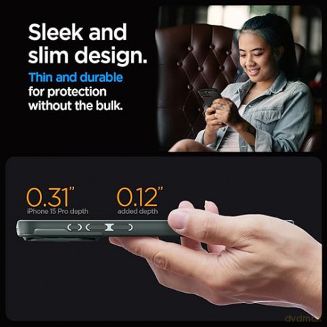 SPIGEN OPTIK ARMOR MAG MAGSAFE IPHONE 15 PRO ABYSS GREEN