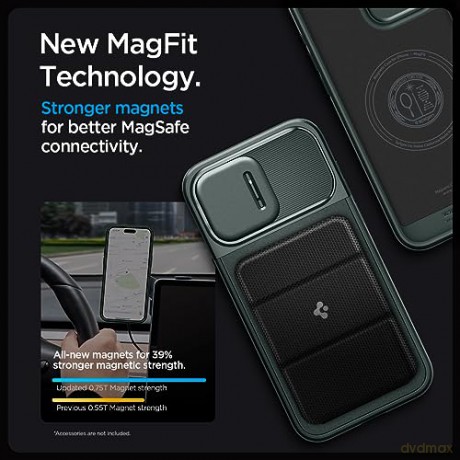 SPIGEN OPTIK ARMOR MAG MAGSAFE IPHONE 15 PRO ABYSS GREEN