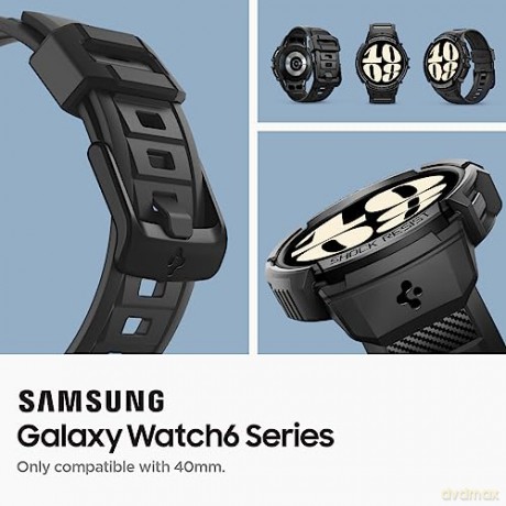 SPIGEN RUGGED ARMOR "PRO" GALAXY WATCH 6 (40 MM) BLACK