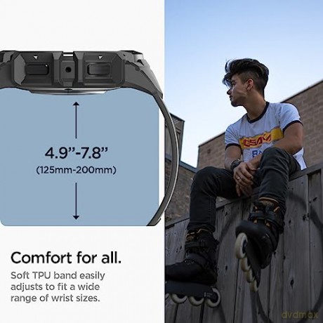 SPIGEN RUGGED ARMOR "PRO" GALAXY WATCH 6 (40 MM) BLACK