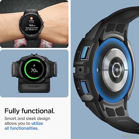 SPIGEN RUGGED ARMOR "PRO" GALAXY WATCH 6 (40 MM) BLACK