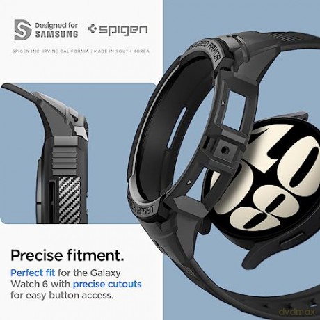 SPIGEN RUGGED ARMOR "PRO" GALAXY WATCH 6 (40 MM) BLACK