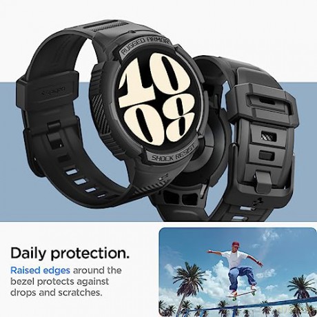 SPIGEN RUGGED ARMOR "PRO" GALAXY WATCH 6 (40 MM) BLACK
