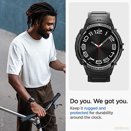 SPIGEN RUGGED ARMOR "PRO" GALAXY WATCH 6 CLASSIC (43 MM) BLACK