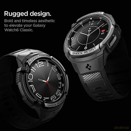 SPIGEN RUGGED ARMOR "PRO" GALAXY WATCH 6 CLASSIC (43 MM) BLACK