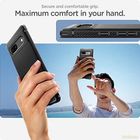 SPIGEN RUGGED ARMOR GOOGLE PIXEL 7A MATTE BLACK