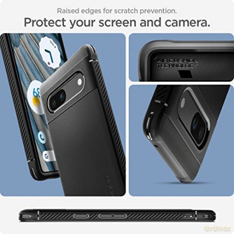 SPIGEN RUGGED ARMOR GOOGLE PIXEL 7A MATTE BLACK