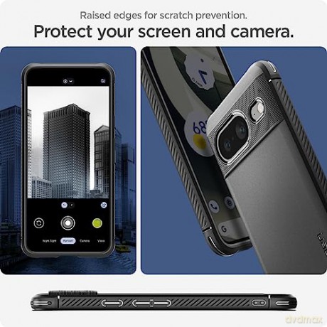 SPIGEN RUGGED ARMOR GOOGLE PIXEL 8 MATTE BLACK