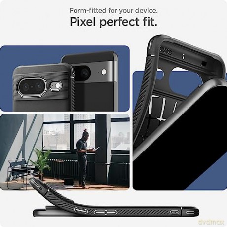SPIGEN RUGGED ARMOR GOOGLE PIXEL 8 MATTE BLACK