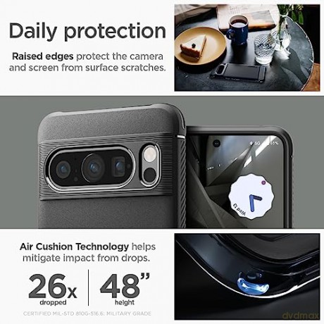 SPIGEN RUGGED ARMOR GOOGLE PIXEL 8 PRO MATTE BLACK