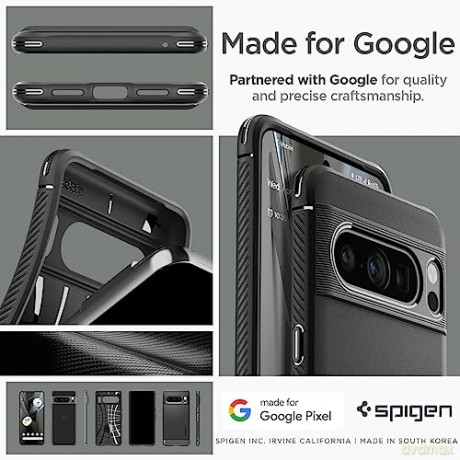 SPIGEN RUGGED ARMOR GOOGLE PIXEL 8 PRO MATTE BLACK