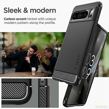 SPIGEN RUGGED ARMOR GOOGLE PIXEL 8 PRO MATTE BLACK