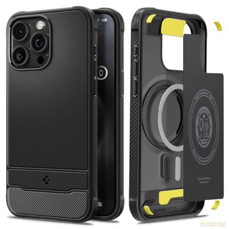 SPIGEN RUGGED ARMOR MAG MAGSAFE IPHONE 15 PRO MATTE BLACK