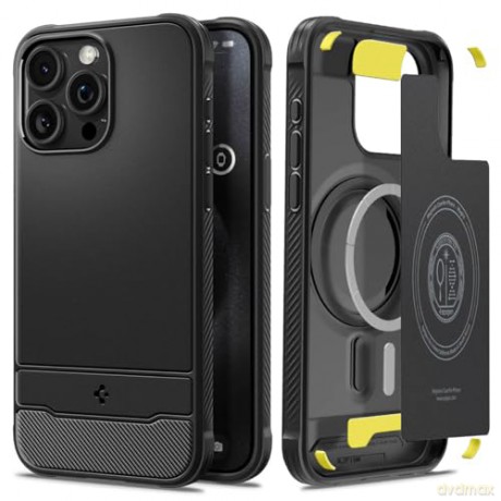 SPIGEN RUGGED ARMOR MAG MAGSAFE IPHONE 15 PRO MAX MATTE BLACK