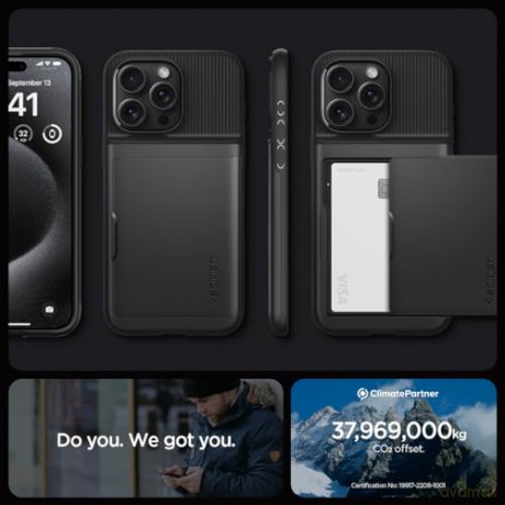 SPIGEN SLIM ARMOR CS IPHONE 15 PRO BLACK
