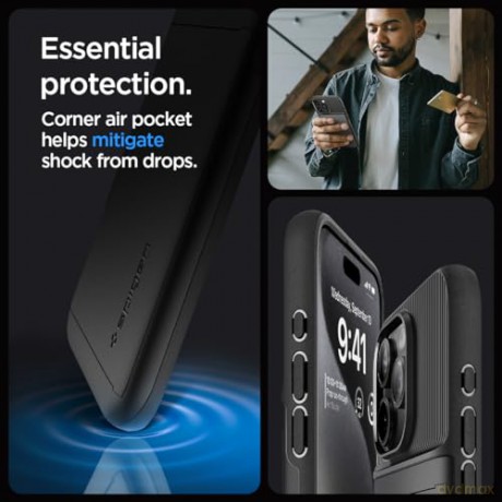 SPIGEN SLIM ARMOR CS IPHONE 15 PRO BLACK