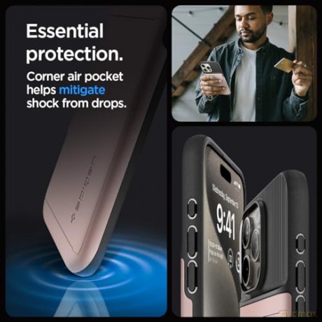 Spigen Slim Armor CS, rose gold - iPhone 15 Pro Max