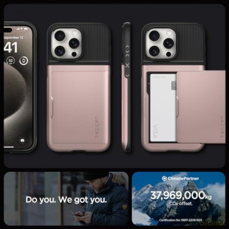Spigen Slim Armor CS, rose gold - iPhone 15 Pro Max