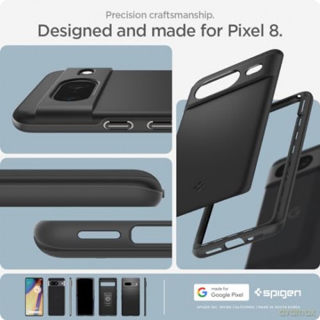 SPIGEN THIN FIT GOOGLE PIXEL 8 BLACK