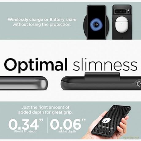 SPIGEN THIN FIT GOOGLE PIXEL 8 PRO BLACK