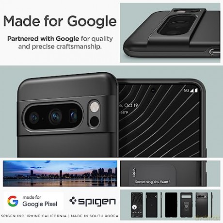 SPIGEN THIN FIT GOOGLE PIXEL 8 PRO BLACK