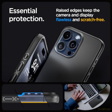SPIGEN THIN FIT IPHONE 15 PRO BLACK