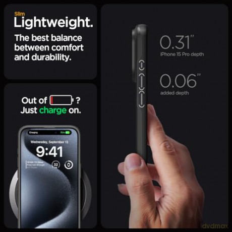 SPIGEN THIN FIT IPHONE 15 PRO BLACK