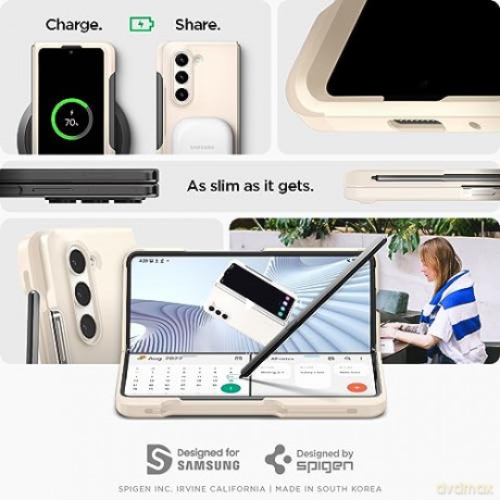SPIGEN THIN FIT PEN GALAXY Z FOLD 5 PEARLED IVORY