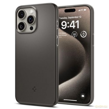 Spigen Thin Fit, gunmetal - iPhone 15 Pro Max