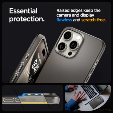 Spigen Thin Fit, gunmetal - iPhone 15 Pro Max