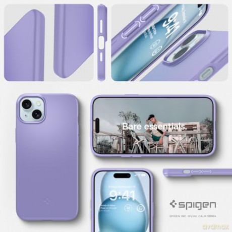 Spigen Thin Fit, iris purple - iPhone 15