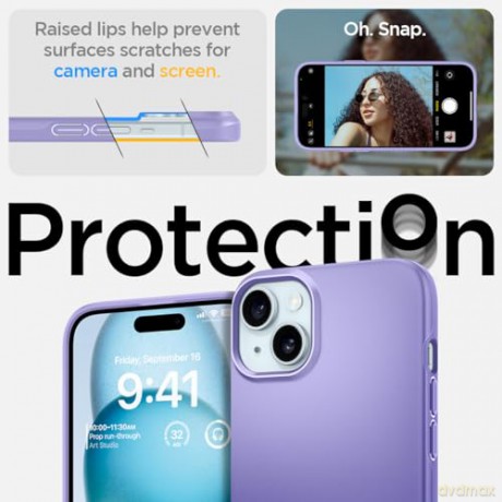 Spigen Thin Fit, iris purple - iPhone 15