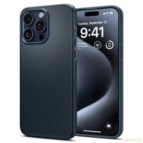 Spigen Thin Fit, metal slate - iPhone 15 Pro