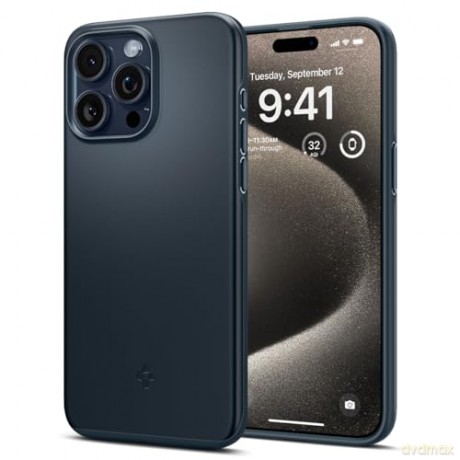 Spigen Thin Fit, metal slate - iPhone 15 Pro Max