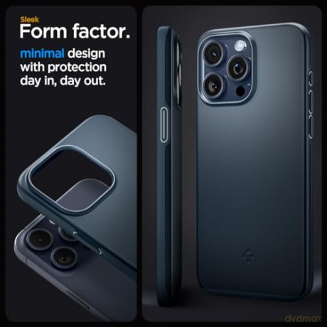 Spigen Thin Fit, metal slate - iPhone 15 Pro Max